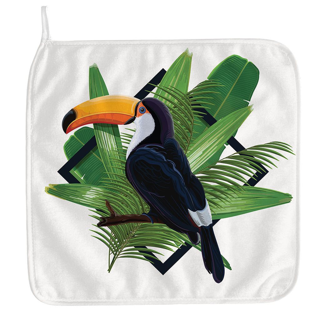Tropical Toco Toucan Print Hand Towel