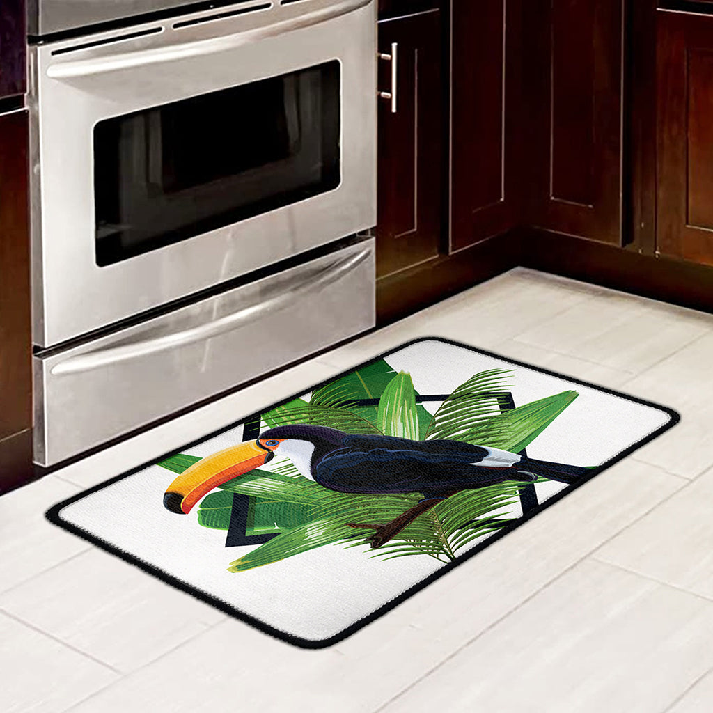 Tropical Toco Toucan Print Kitchen Mat