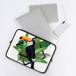 Tropical Toco Toucan Print Laptop Sleeve