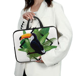 Tropical Toco Toucan Print Laptop Sleeve With Handle