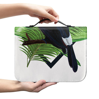 Tropical Toco Toucan Print Leather Bible Cover