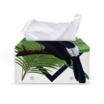 Tropical Toco Toucan Print Leather Tissue Box Cover