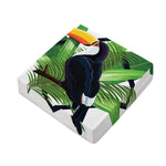 Tropical Toco Toucan Print Outdoor Seat Cushion Cover