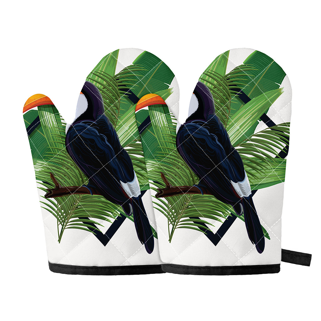 Tropical Toco Toucan Print Oven Mitts