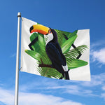 Tropical Toco Toucan Print Polyester Flag