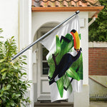 Tropical Toco Toucan Print Polyester Flag