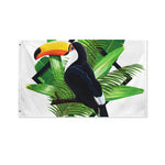 Tropical Toco Toucan Print Polyester Flag