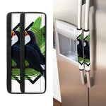 Tropical Toco Toucan Print Refrigerator Handle Covers