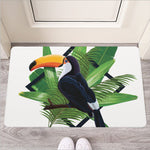 Tropical Toco Toucan Print Rubber Doormat