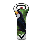 Tropical Toco Toucan Print Single Neoprene Wine Tote