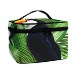 Tropical Toco Toucan Print Travel Makeup Bag