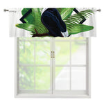 Tropical Toco Toucan Print Window Valance