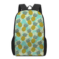 Tropical Vintage Pineapple Pattern Print 17 Inch Backpack