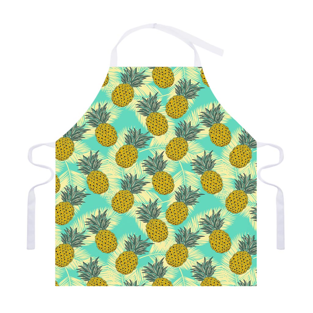 Tropical Vintage Pineapple Pattern Print Adjustable Apron