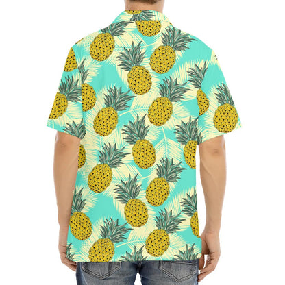 Tropical Vintage Pineapple Pattern Print Aloha Shirt