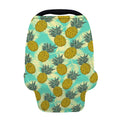 Tropical Vintage Pineapple Pattern Print Baby Seat Cover