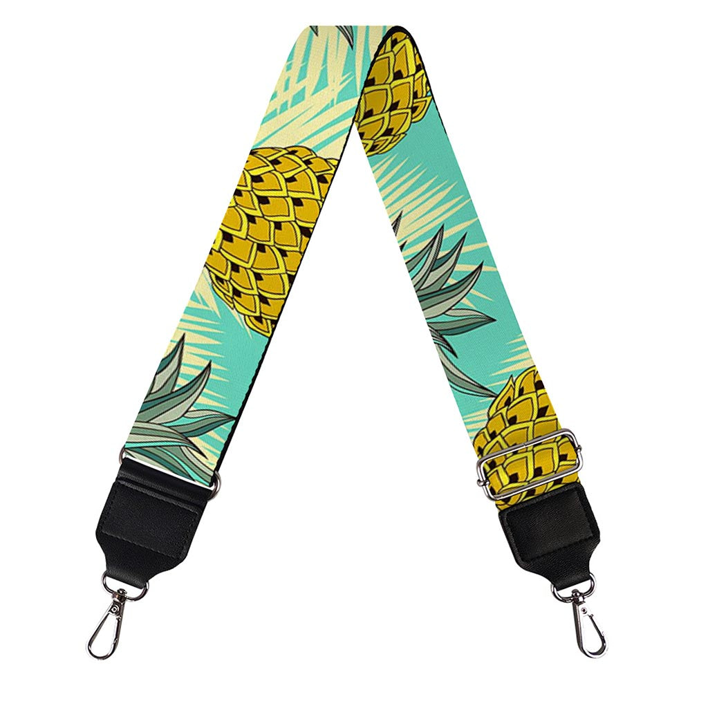 Tropical Vintage Pineapple Pattern Print Bag Strap