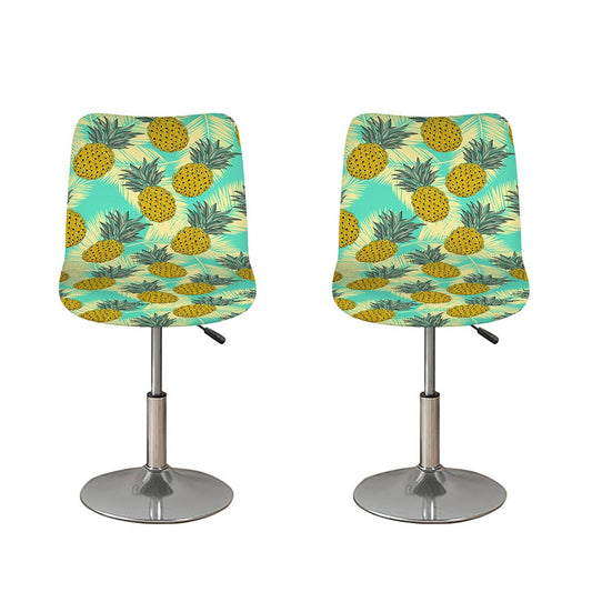 Tropical Vintage Pineapple Pattern Print Bar Stool Covers