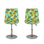 Tropical Vintage Pineapple Pattern Print Bar Stool Covers