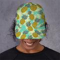 Tropical Vintage Pineapple Pattern Print Baseball Cap