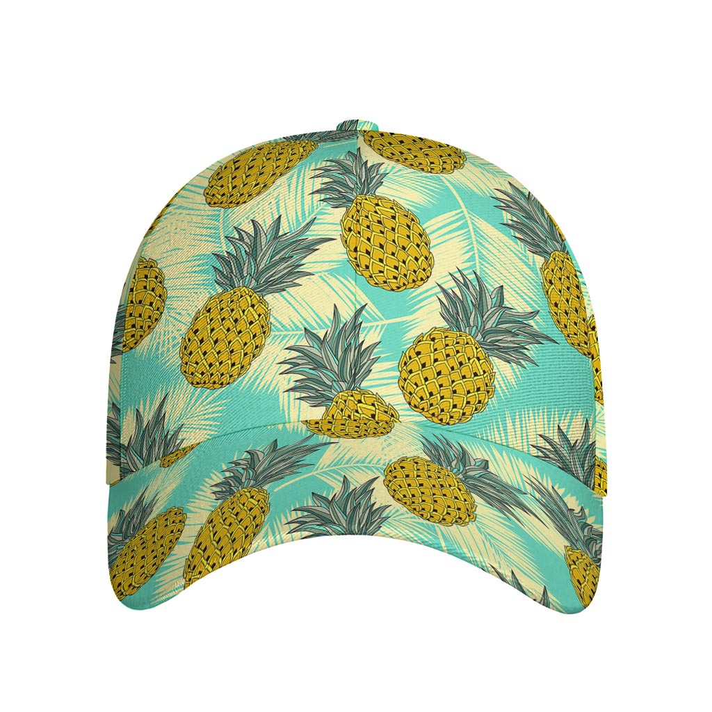 Tropical Vintage Pineapple Pattern Print Baseball Cap
