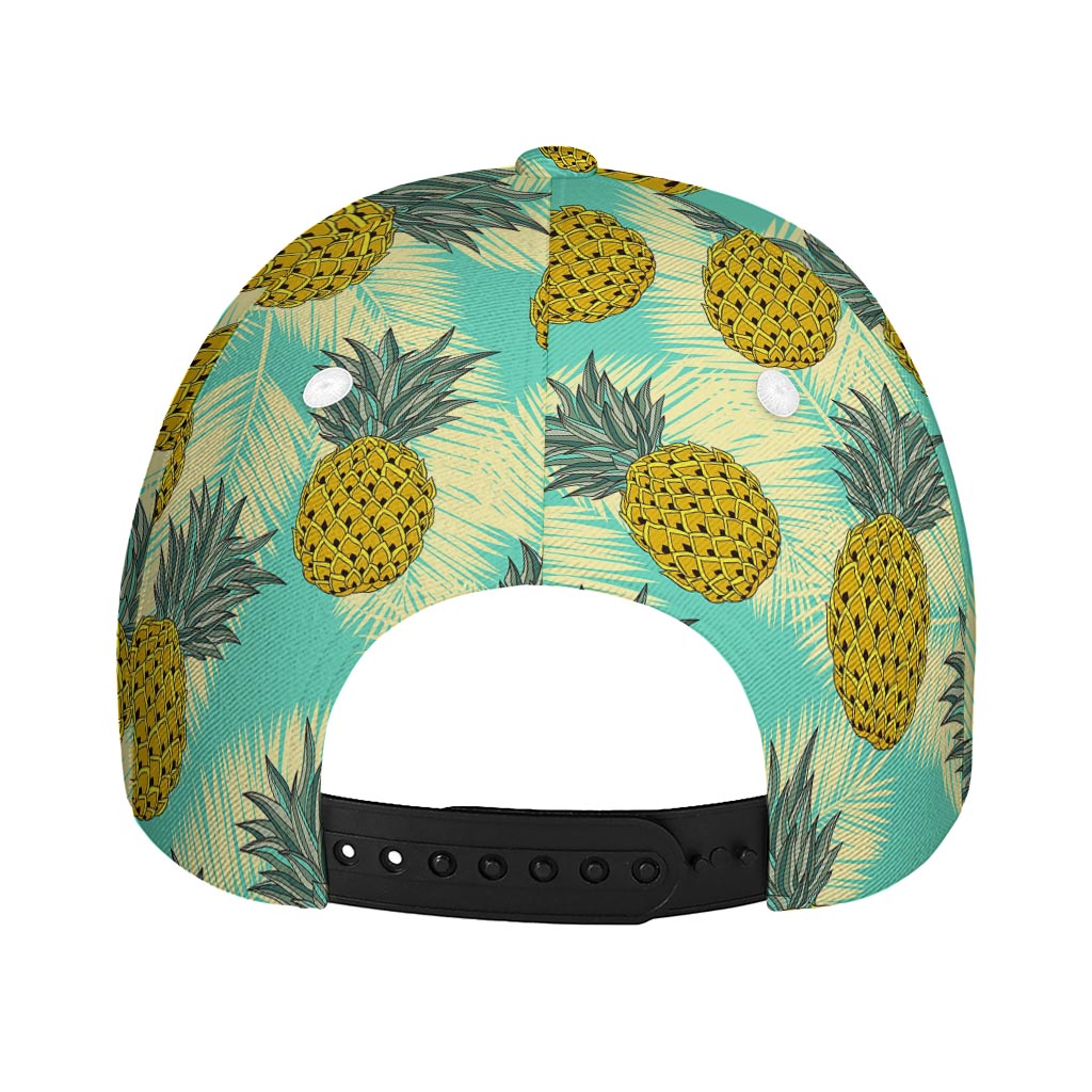 Tropical Vintage Pineapple Pattern Print Baseball Cap
