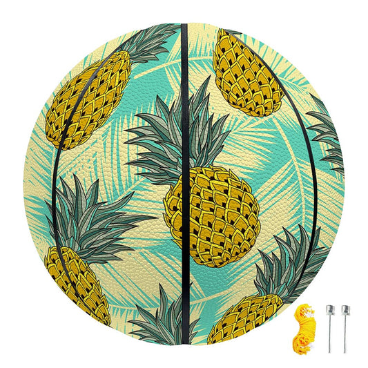 Tropical Vintage Pineapple Pattern Print Basketball