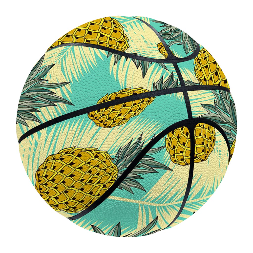 Tropical Vintage Pineapple Pattern Print Basketball