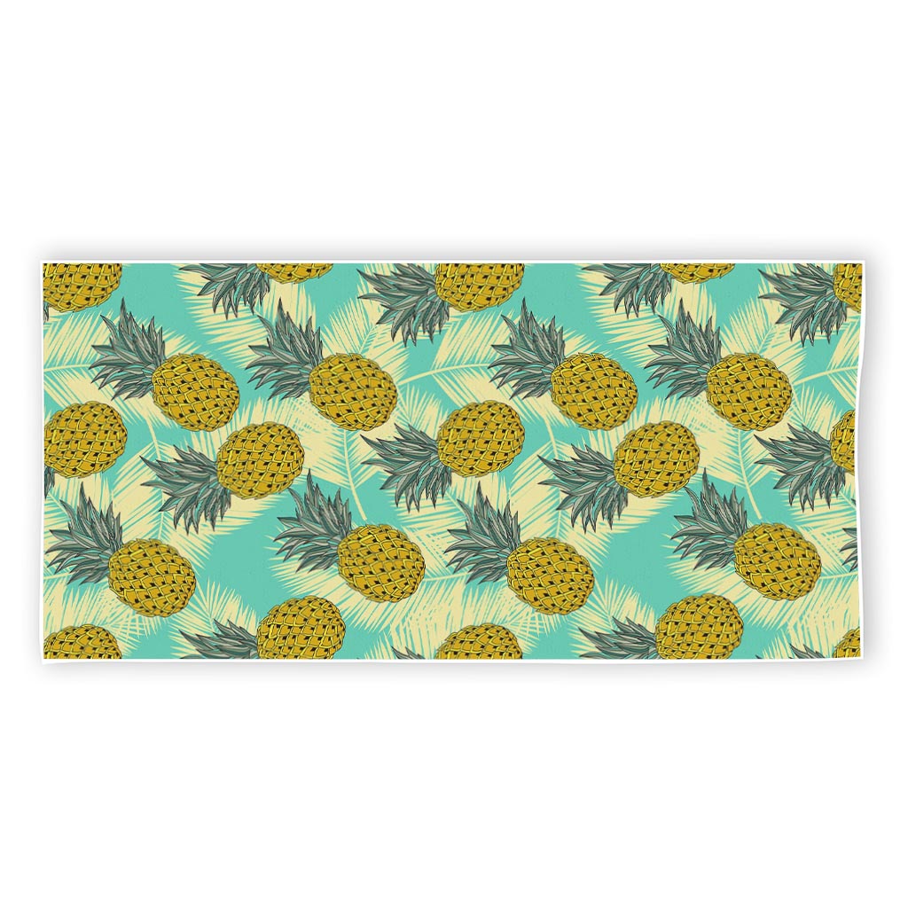 Tropical Vintage Pineapple Pattern Print Beach Towel