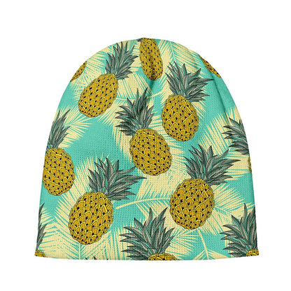Tropical Vintage Pineapple Pattern Print Beanie