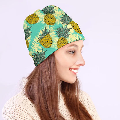 Tropical Vintage Pineapple Pattern Print Beanie