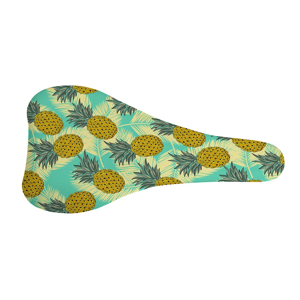 Tropical Vintage Pineapple Pattern Print Bicycle Seat Cover