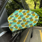 Tropical Vintage Pineapple Pattern Print Car Side Mirror Covers