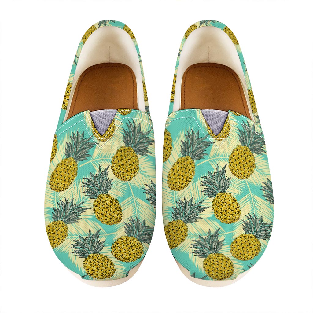 Tropical Vintage Pineapple Pattern Print Casual Shoes