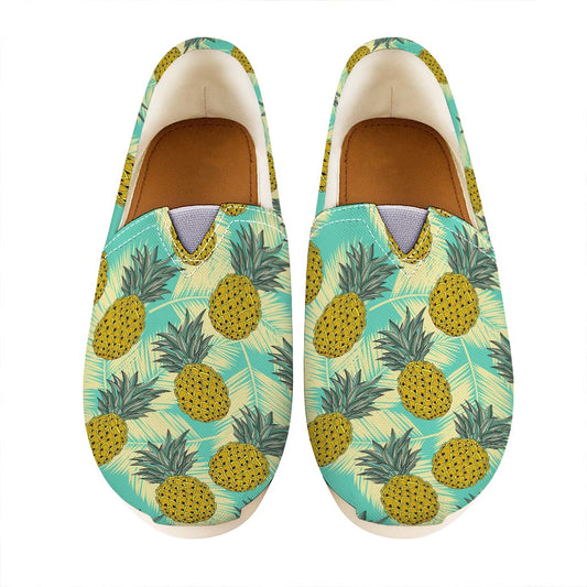 Tropical Vintage Pineapple Pattern Print Casual Shoes
