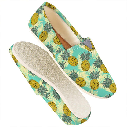 Tropical Vintage Pineapple Pattern Print Casual Shoes