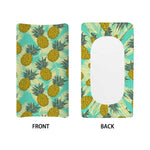 Tropical Vintage Pineapple Pattern Print Changing Pad Cover