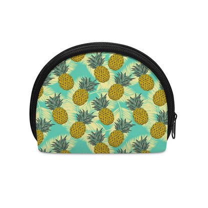 Tropical Vintage Pineapple Pattern Print Coin Purse