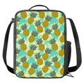 Tropical Vintage Pineapple Pattern Print Crossbody Lunch Bag
