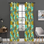 Tropical Vintage Pineapple Pattern Print Curtain