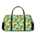 Tropical Vintage Pineapple Pattern Print Duffle Bag