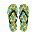 Tropical Vintage Pineapple Pattern Print Flip Flops