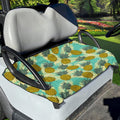 Tropical Vintage Pineapple Pattern Print Golf Cart Seat Cover