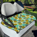 Tropical Vintage Pineapple Pattern Print Golf Cart Seat Cover