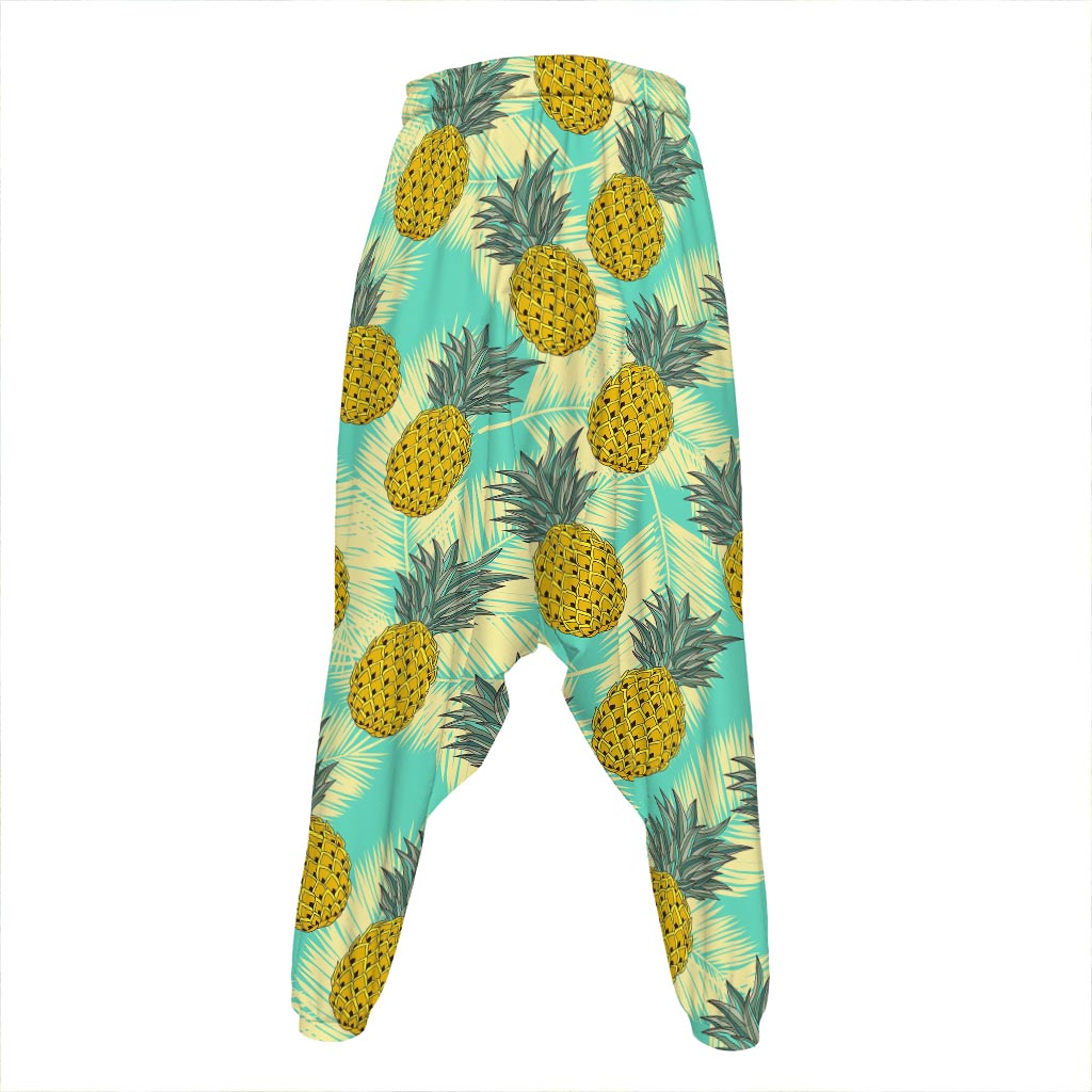 Tropical Vintage Pineapple Pattern Print Hammer Pants