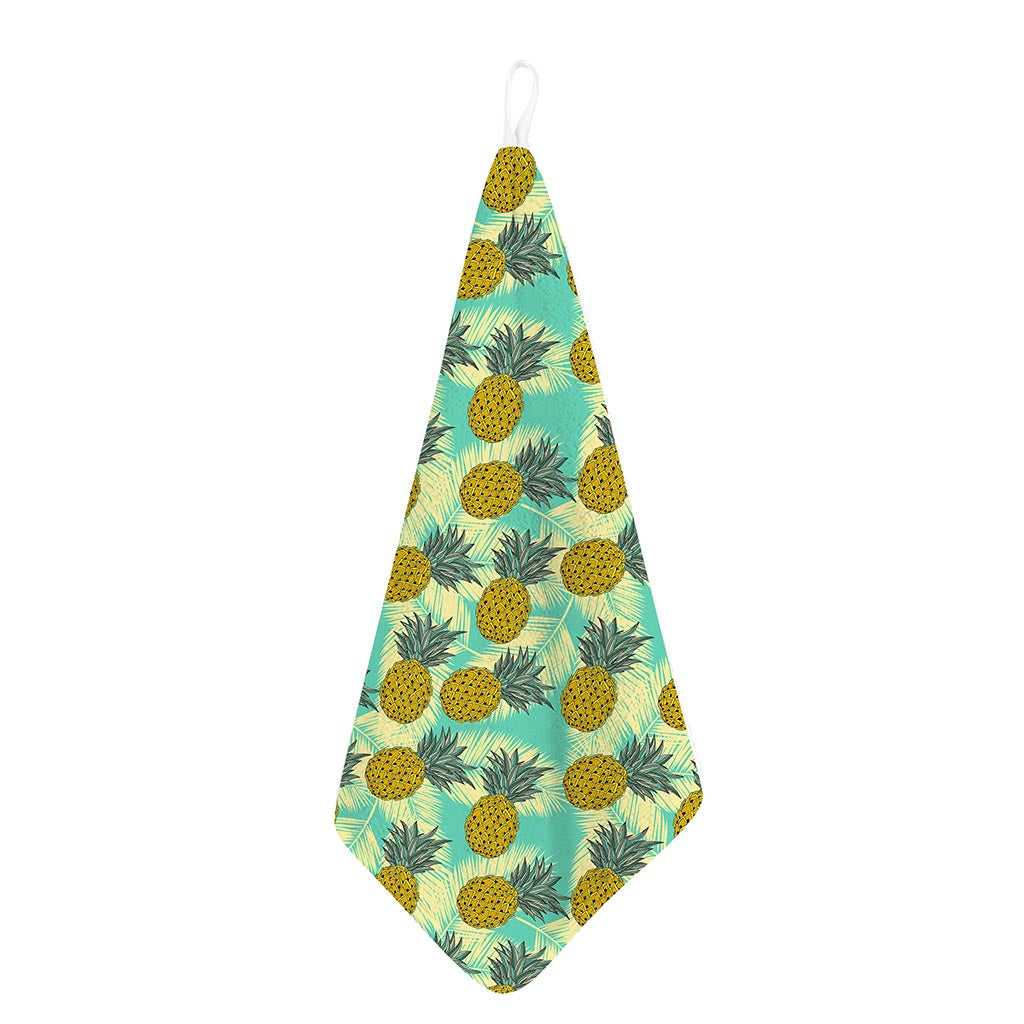 Tropical Vintage Pineapple Pattern Print Hand Towel