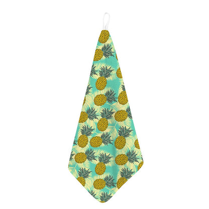 Tropical Vintage Pineapple Pattern Print Hand Towel