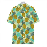 Tropical Vintage Pineapple Pattern Print Hawaiian Shirt
