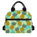 Tropical Vintage Pineapple Pattern Print Insulated Lunch Bag