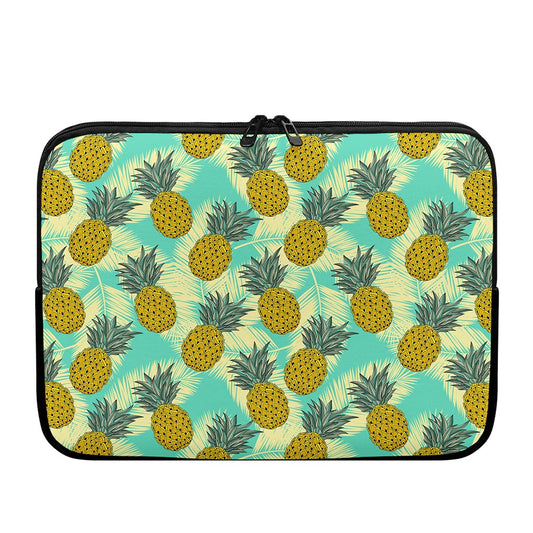 Tropical Vintage Pineapple Pattern Print Laptop Sleeve